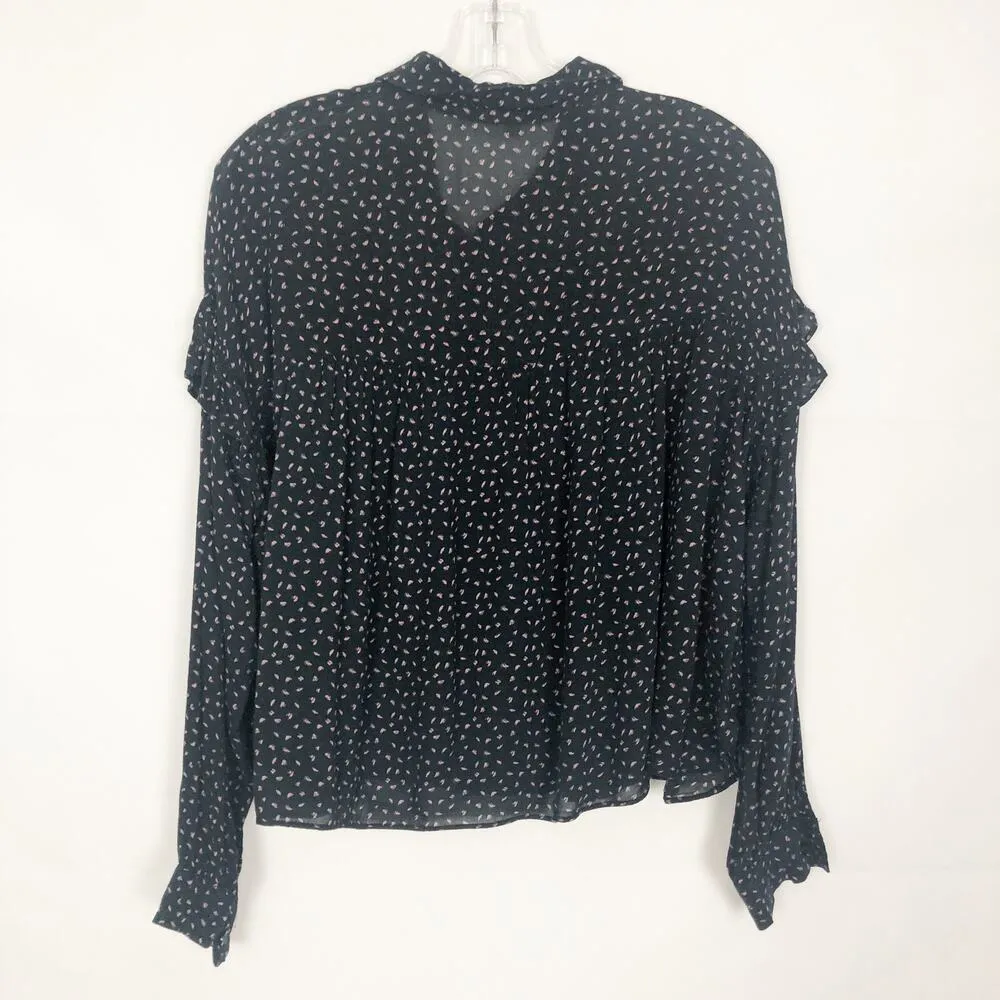 Gimmicks BKE Y2K Retro Babydoll Top Womens Medium Fairy Boho Chic Grunge Flowy - Image 6