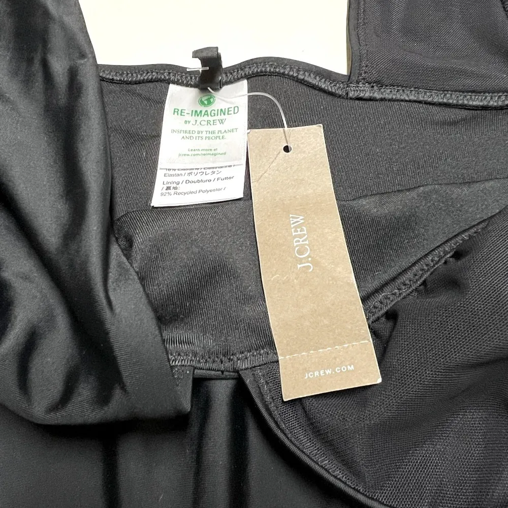 NWT | J. CREW Re-Imagined Black Plunge V-Neck One Piece Swimsuit | 14 - Image 3