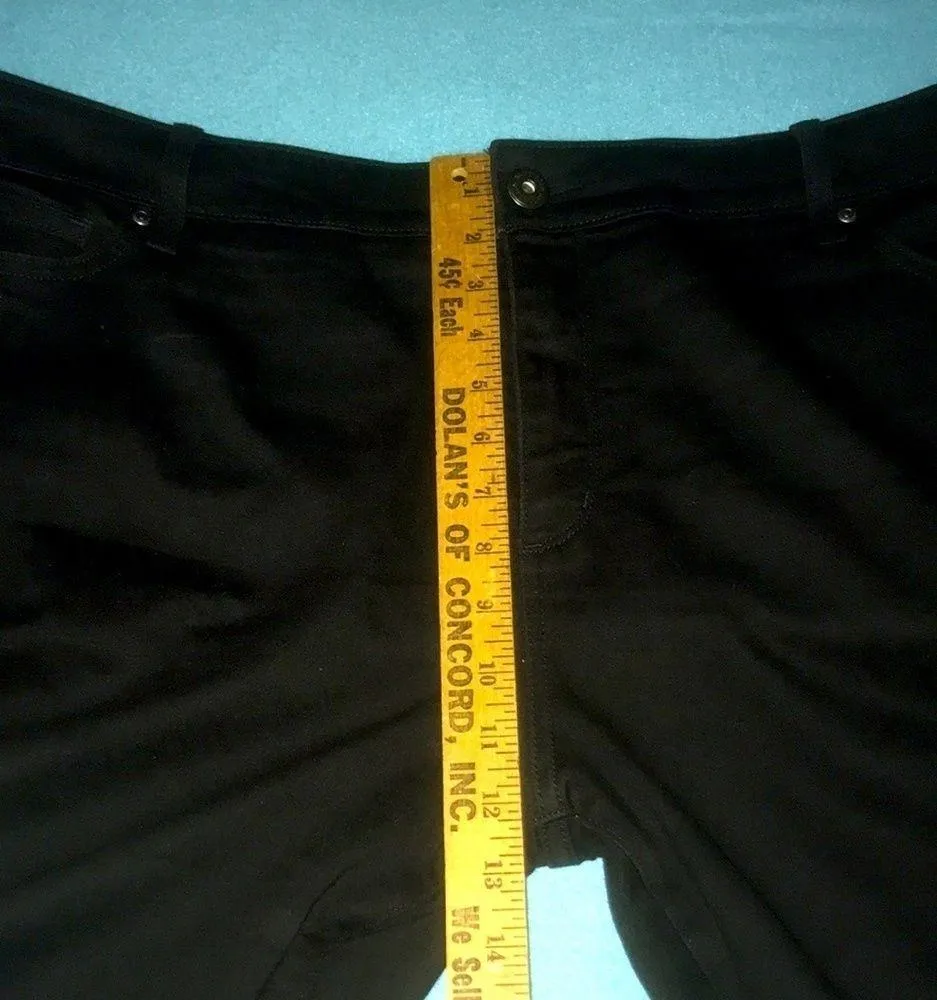 ST. JOHN’S BAY straight leg black mid-rise stretchy jeans NEW Condition size 24W - Image 8