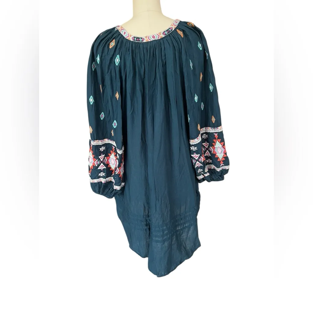 Sundance cotton boho mini dress size‎ large - Image 3