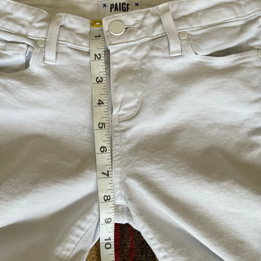 Paige Verdugo white Crop Jeans - Image 11