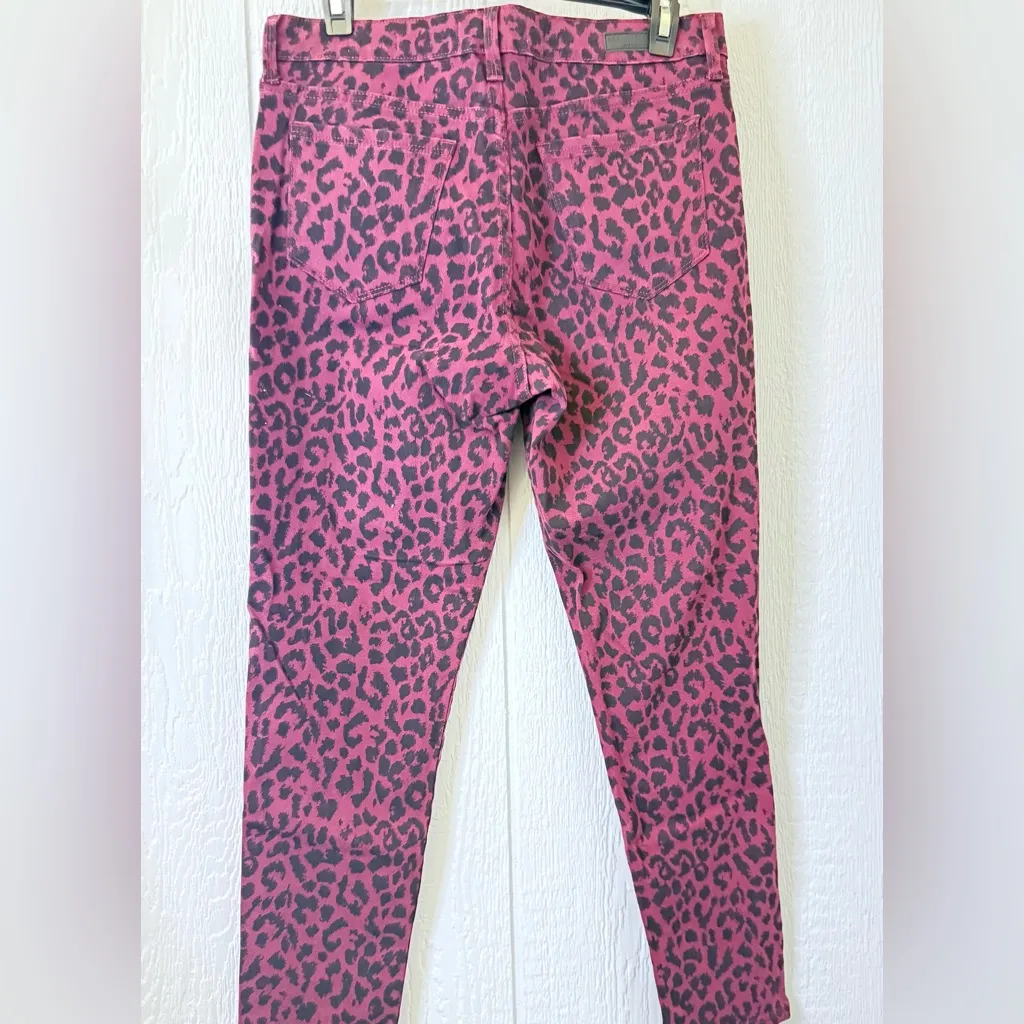 Sanctuary Burgundy and Black Animal Print Pants - Image 2