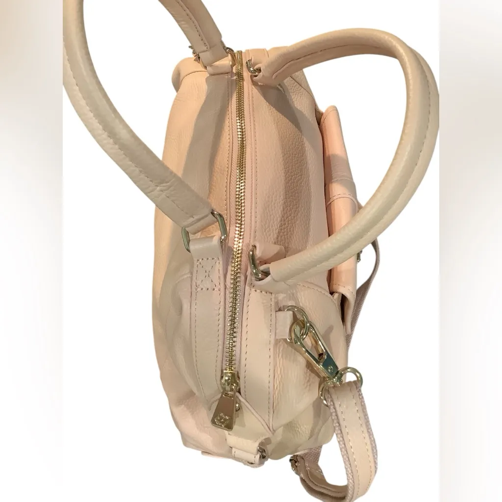 Ora Delphine Elegant Blush Pink Genuine Leather Handbag Excellent Condition. - Image 3