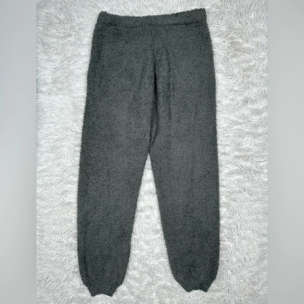 SKIMS Cozy Knit Teddy Fleece Jogger Lounge Pants Size Large / XL Light Green - Image 2