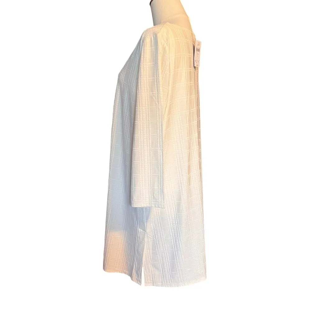 J Jill Tunic Top Womens Wearever Collection 3/4 Sleeve Stretch Shirt. Size L Size L - Image 3