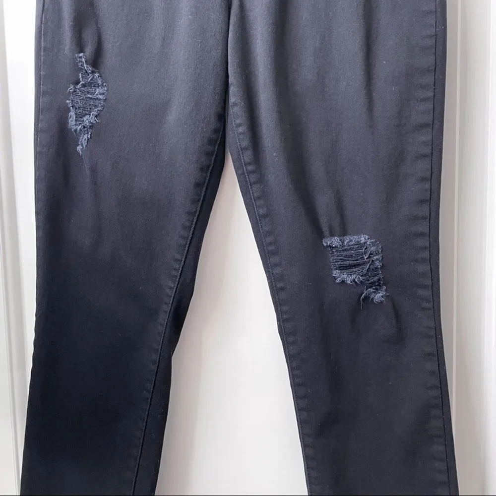 YMI High Waist Distressed Black Skinny Pants Wanna Get A Butt 3 - Image 3