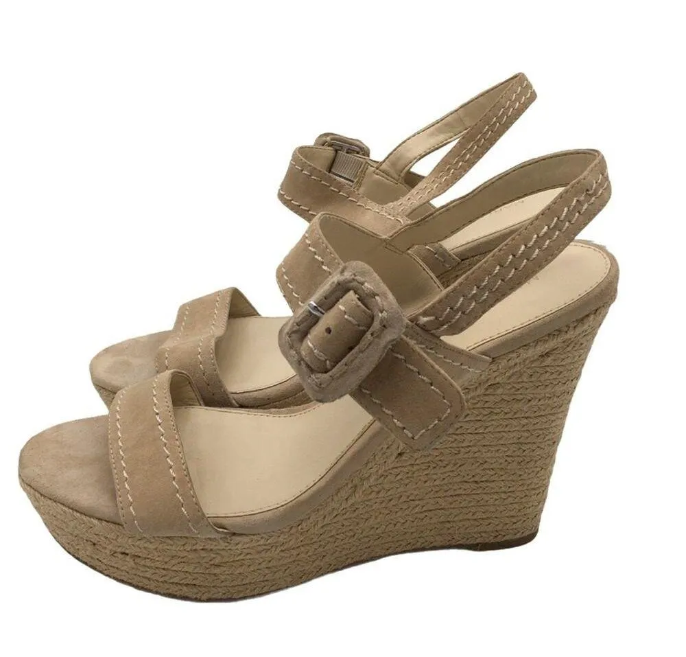 Marc Fisher Hipiee2 Suede Wedge Sandals - 9.5 - Image 4