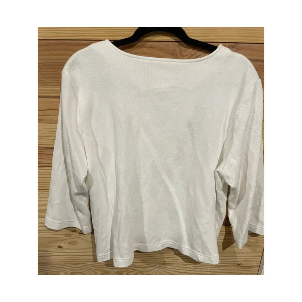 Bob Mackie Wearable Art Zip Up Sweater, size XL - Image 7