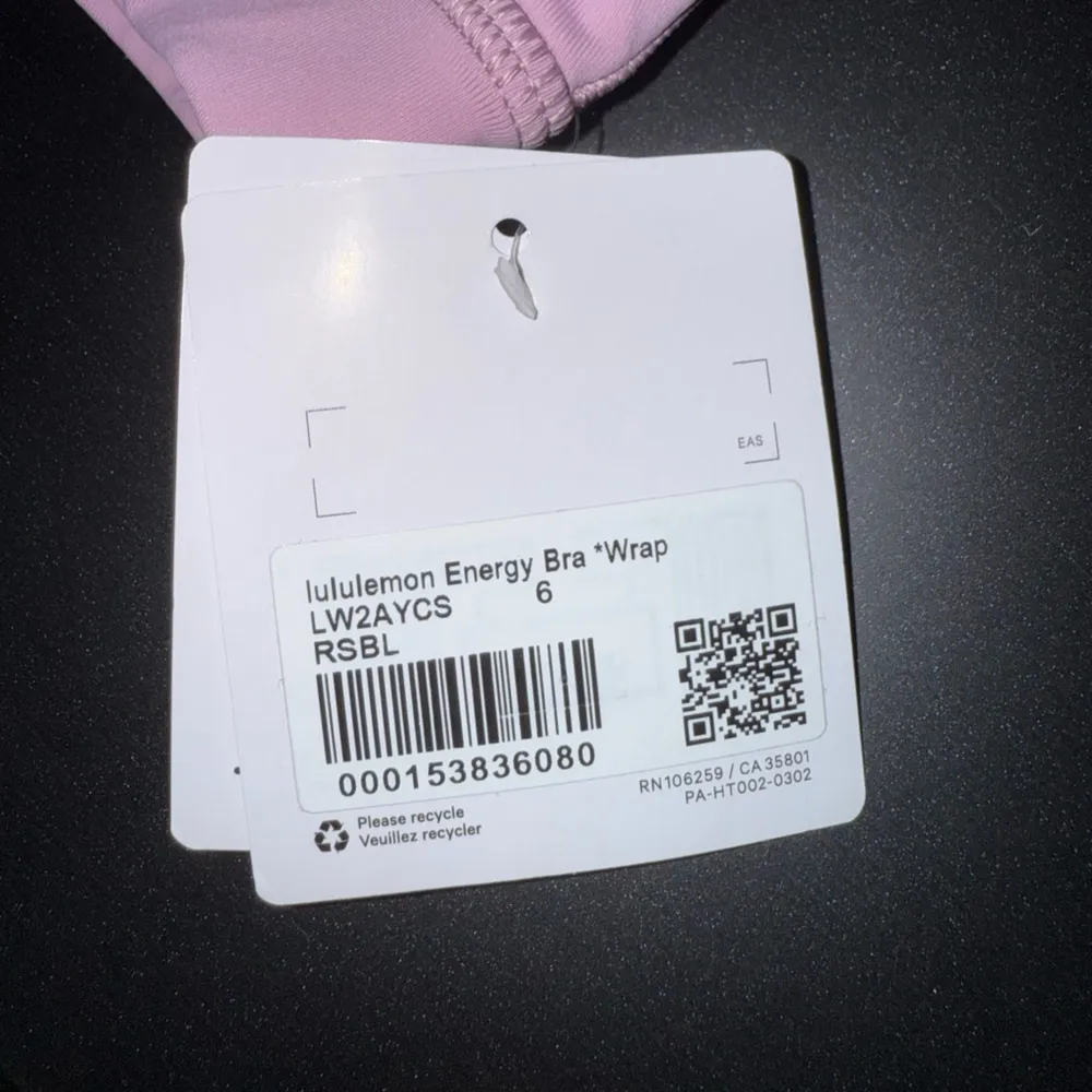 Lululemon  Energy Bra Wrap *Light Support, B/C Cup - Rose Blush - Image 9