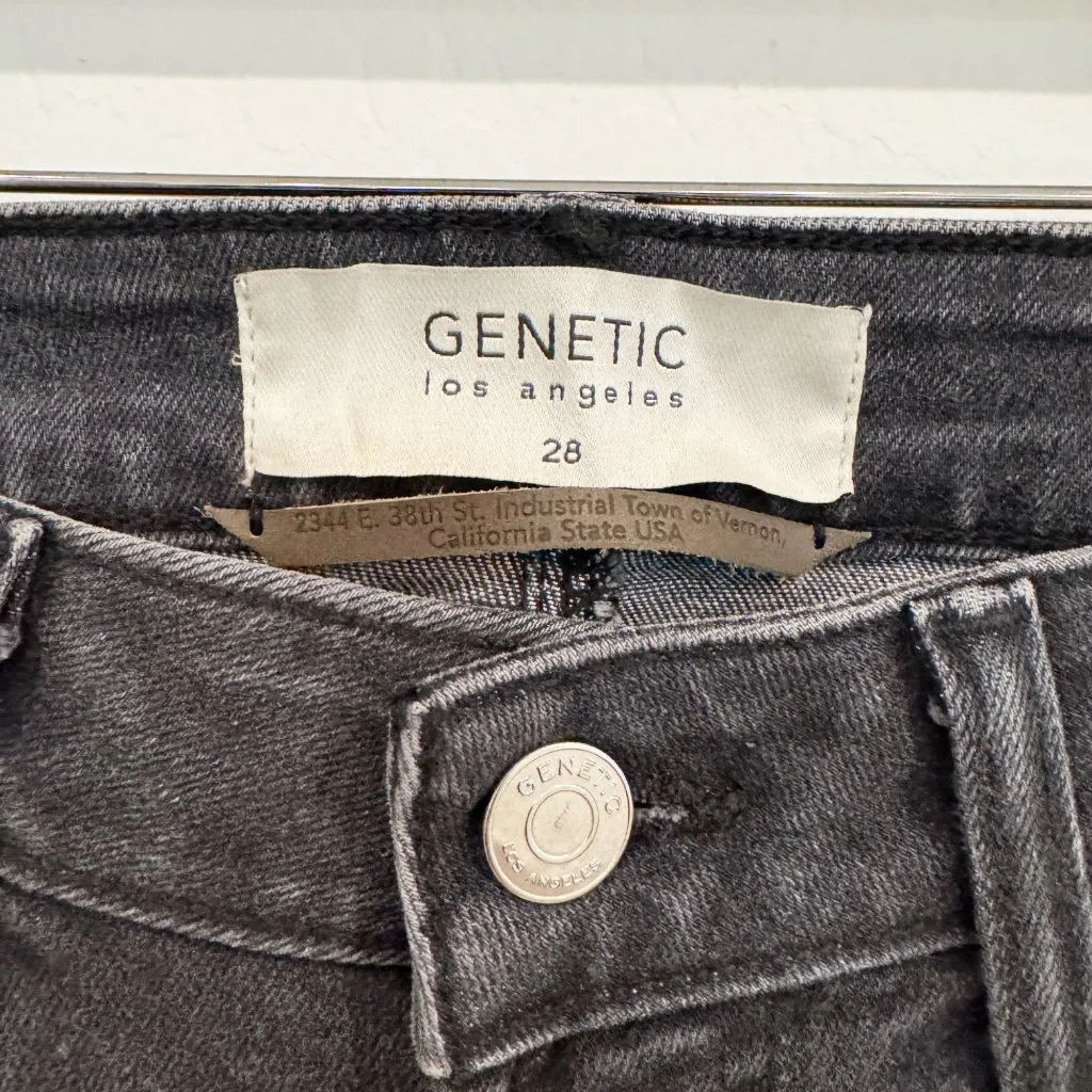 Genetic Riley Mid Rise Bootcut Jeans Storm Slim Flare Denim Casual Size 28 - Image 4