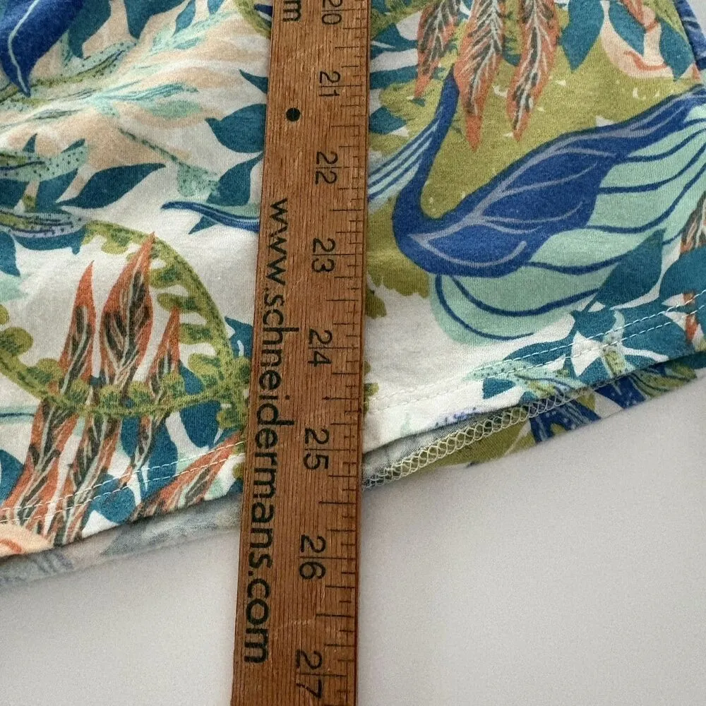 Patagonia Skirt Womens Large Multicolor Tropical Leaf Print Ruched Beach Summer - Image 10