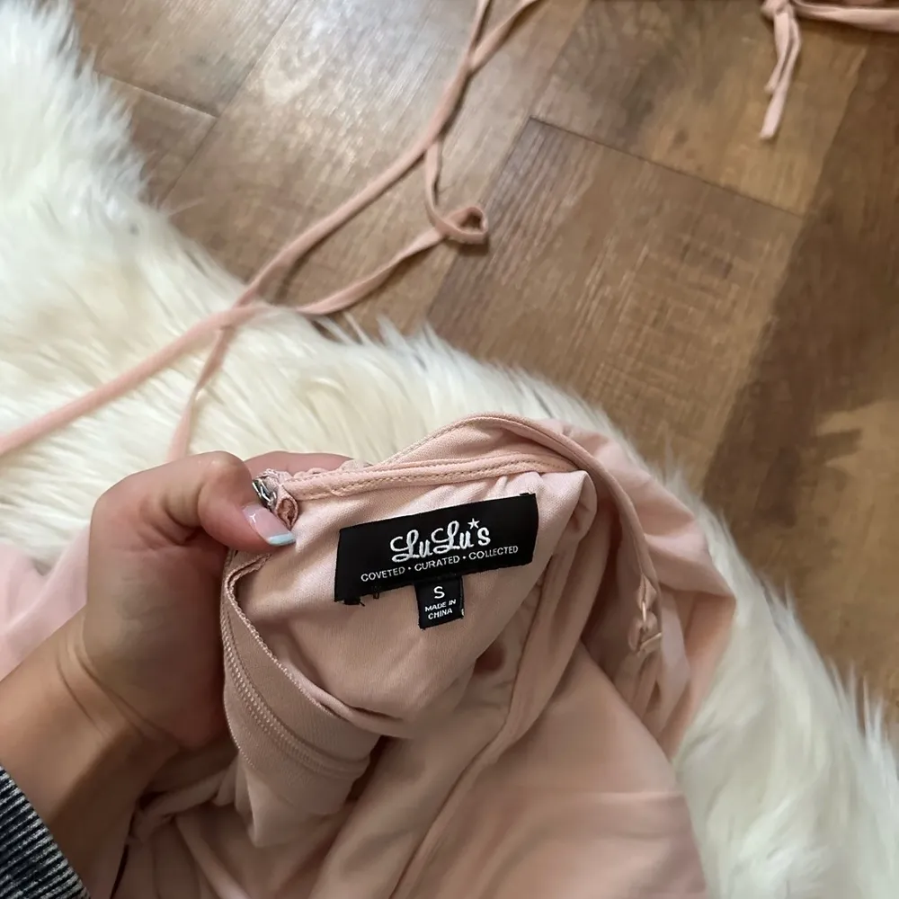 LULU’S Flutter Freely Blush Pink Maxi Dress - Image 6