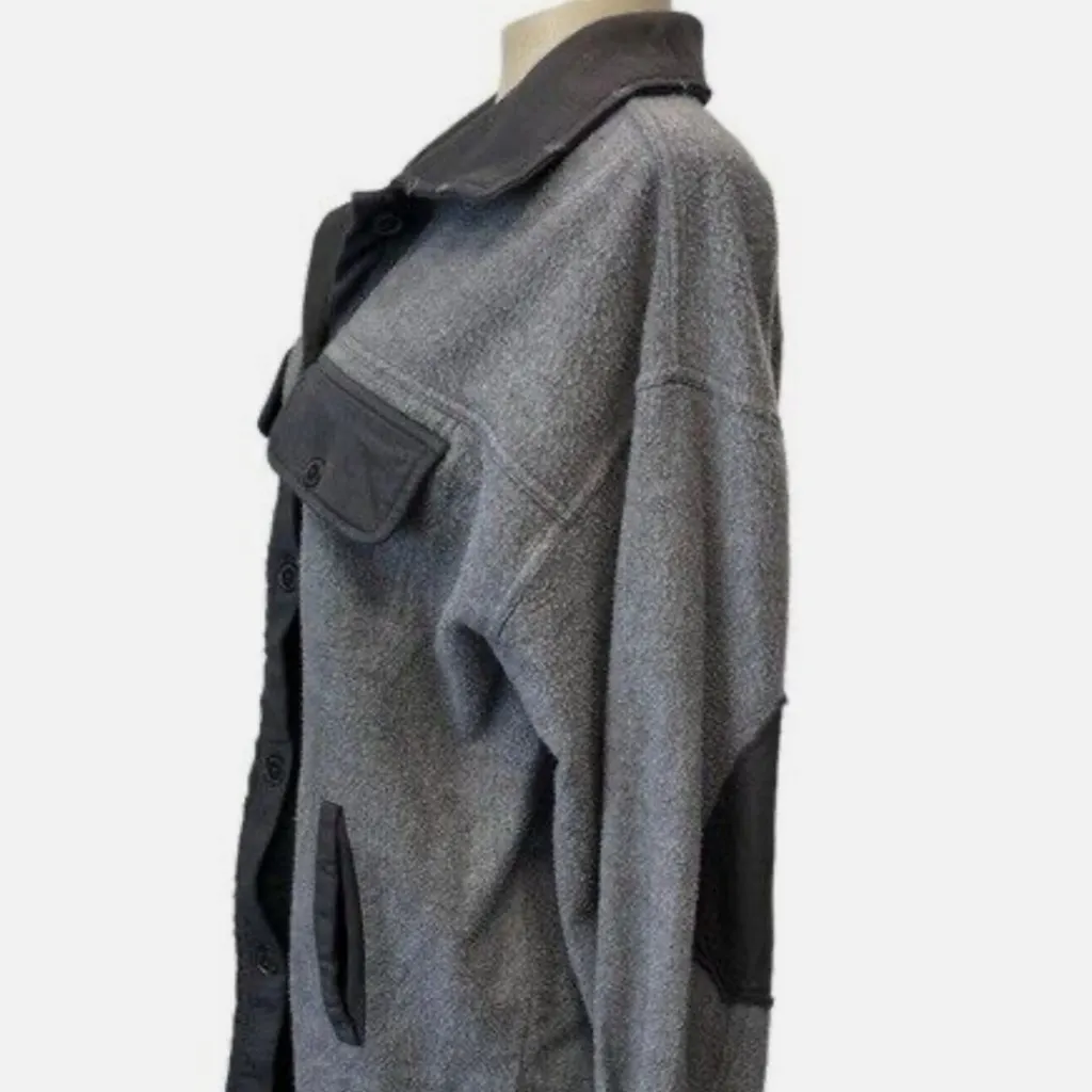 Free People Ruby Jacket in Incense Gray sz small EUC - Image 6