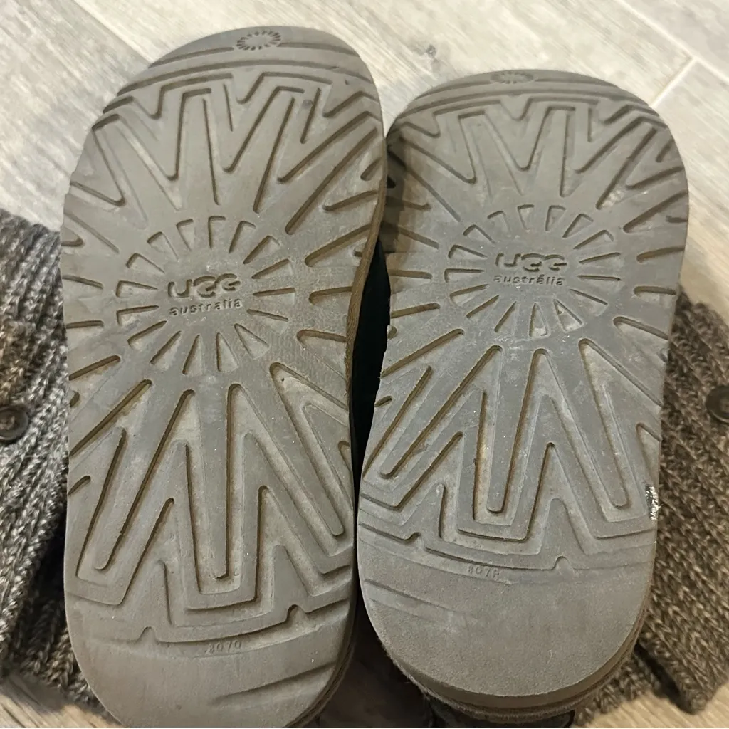 UGG Australia Gray Knit Candy Boots women's (Size 8M) Classic Cozy Comfy Warm - Image 5