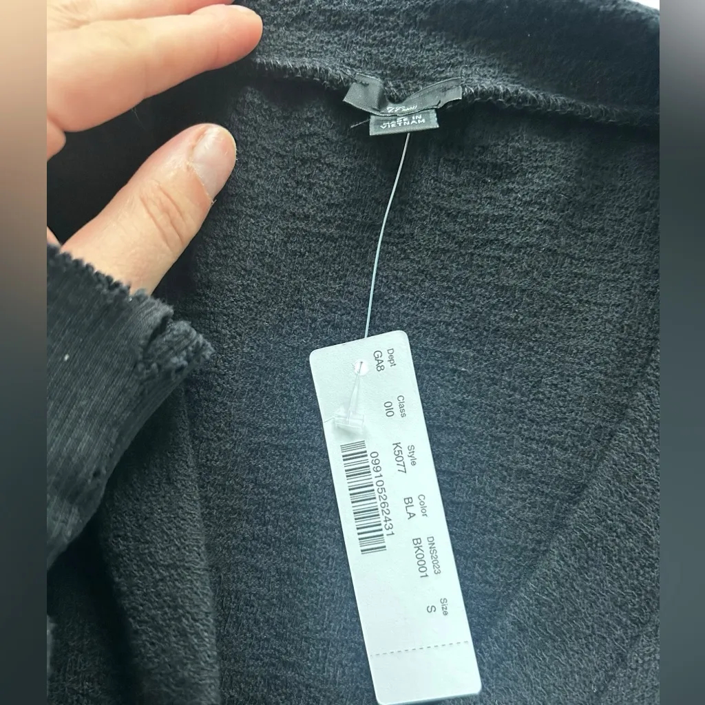 J. Crew Black V-Neck Sweater Size Small NWT - Image 2