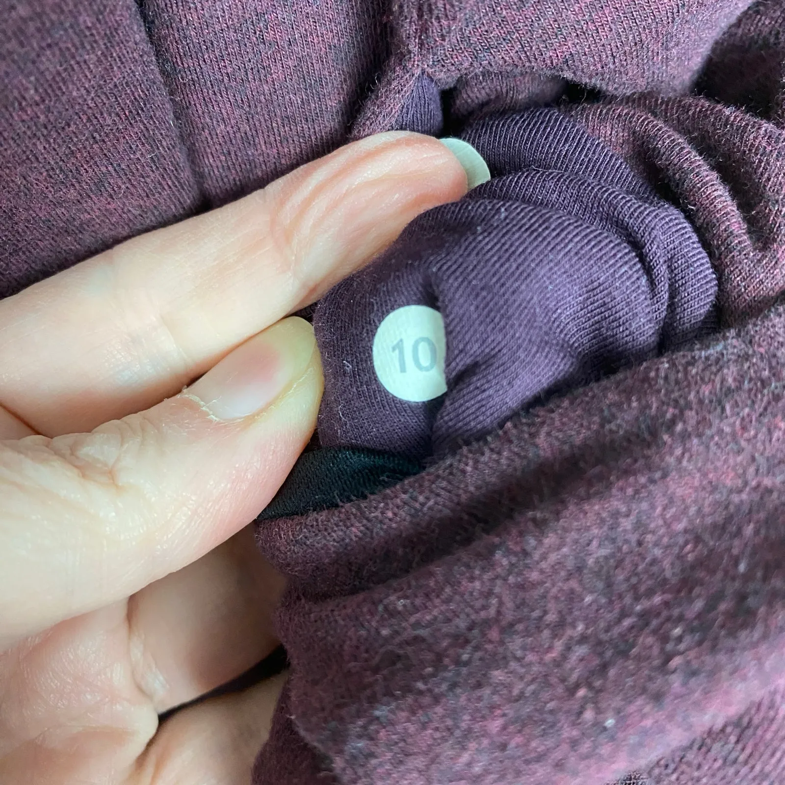 Lululemon  Heathered Bordeaux That’s A Wrap Button Jacket Sz.10 - Image 9