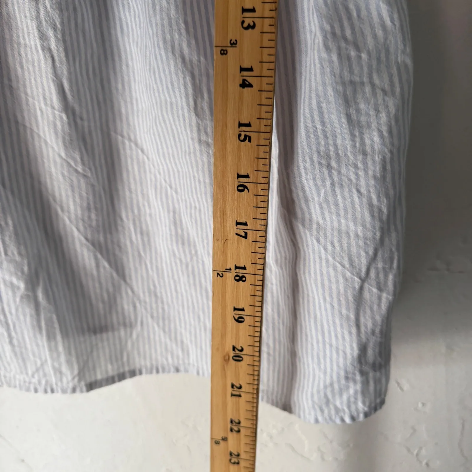 Madewell Striped Embroidered Square Neck Tank Top Women's Size S Boho Peasant - Image 7