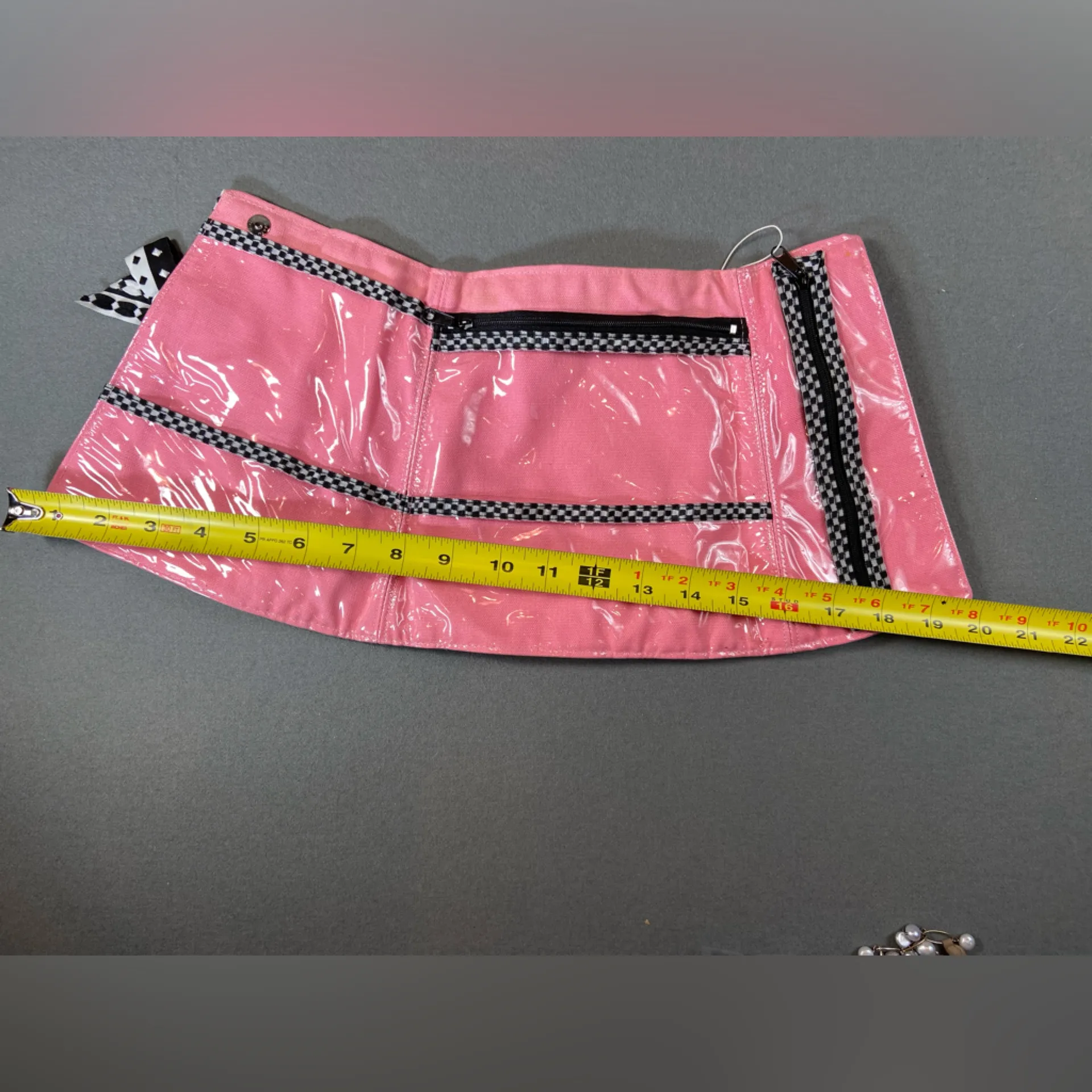 Twos Company‎ Jewelry Organizer Pink Skirt with Gross Grain Ribbon and Bow - Image 4