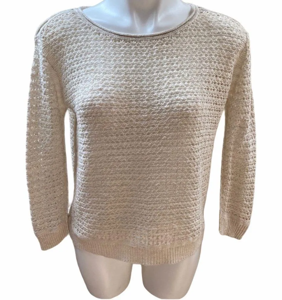 Calypso St. Barth open knit sweater XS - Image 2