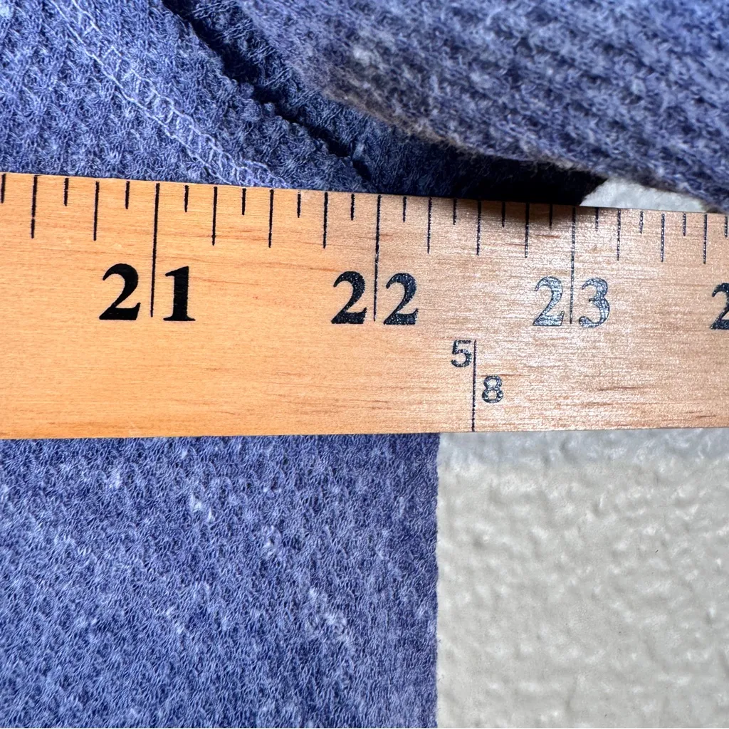 Free People Purple Thermal Boho High Low Tunic Mini Dress Womens M Casual Fall - Image 9