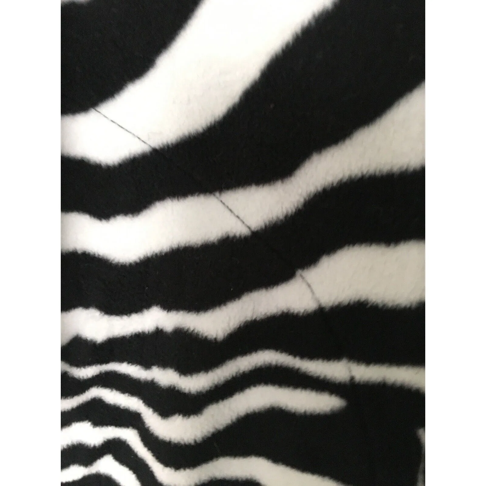 Nick & Nora Adult Zebra Print Footed Pajamas Jumpsuit Sleep 1pc Size Medium - Image 4