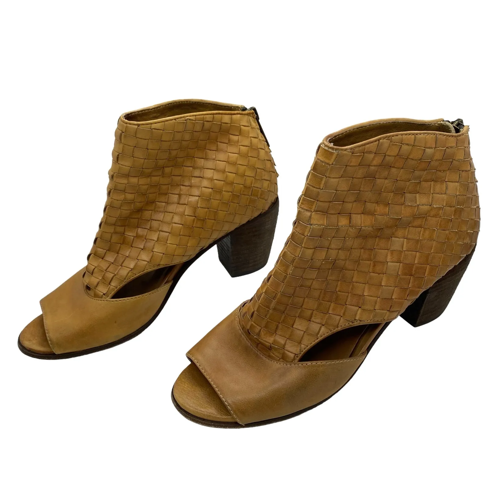 Patricia Nash Leather Peep Toe Ankle Boot‎ - Image 3