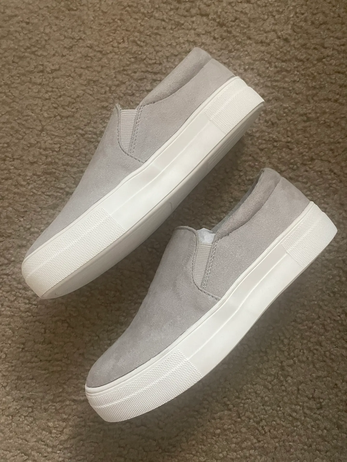 Platform Grey Slip On Sneakers - Image 4