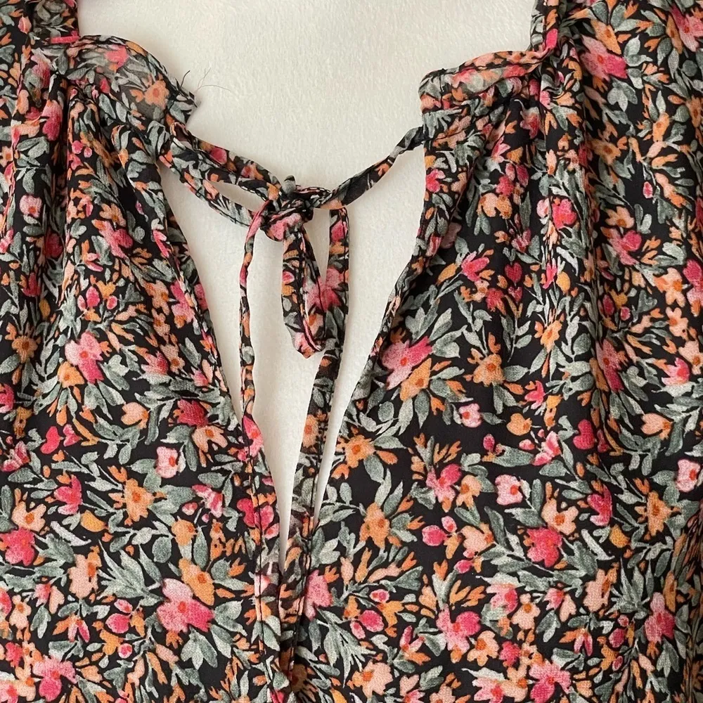 BB Dakota by Steve Madden ditsy sleeveless floral midi dress size S - Image 4