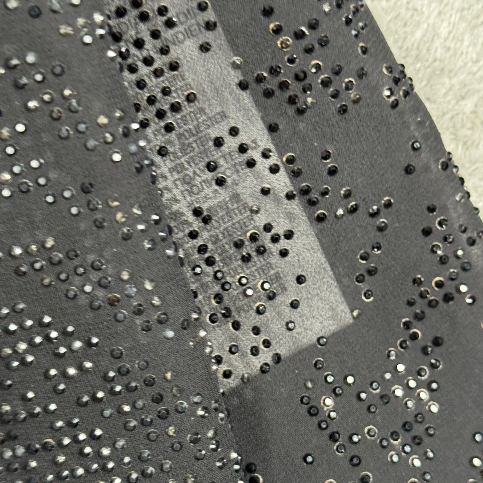 Diesel Shirt Black Button Down Embellished Long Sleeve Top Party Blouse Size M - Image 5