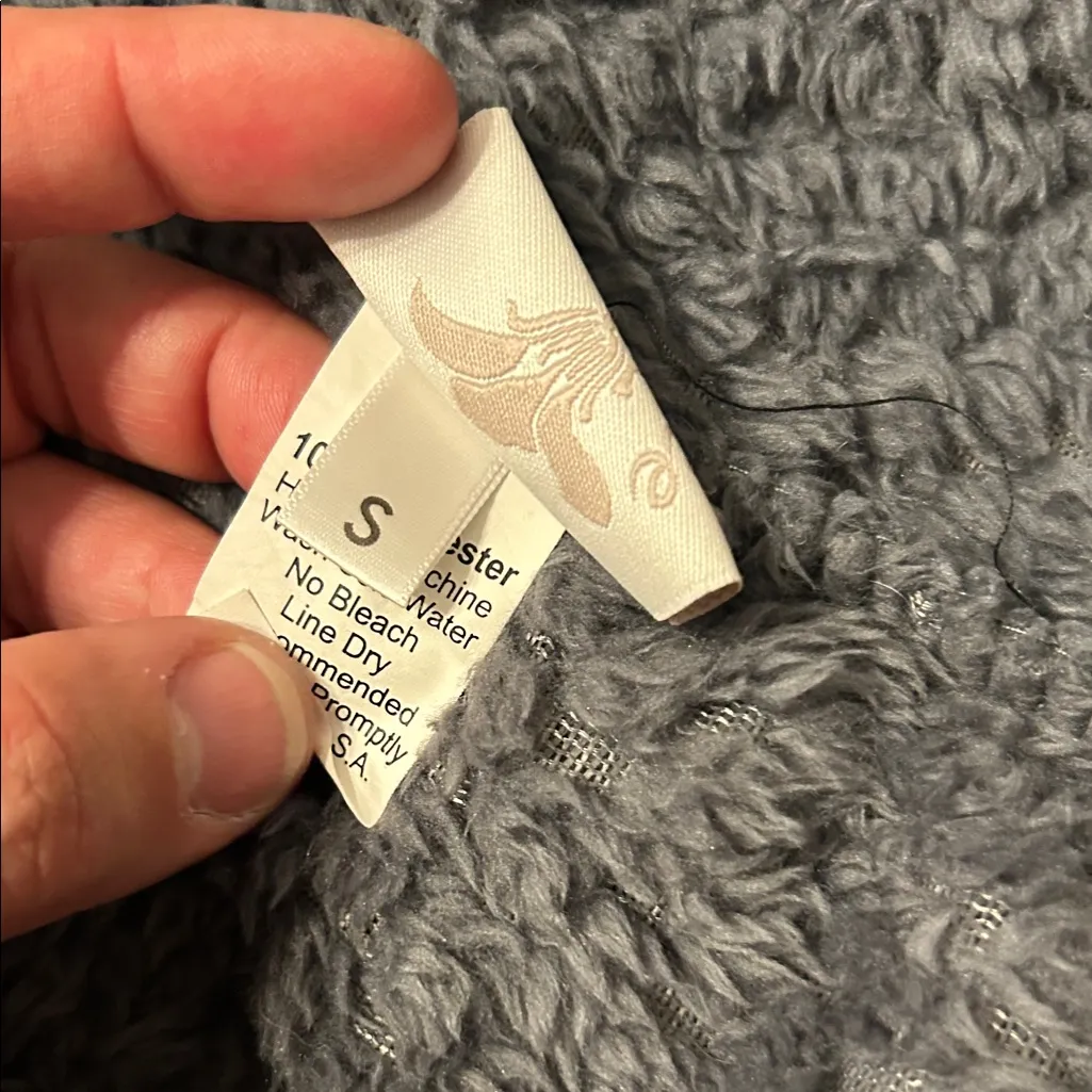 Tourance Plush Luxe Robe Gray Size Small | Super Soft Cozy Bathrobe EUC - Image 2