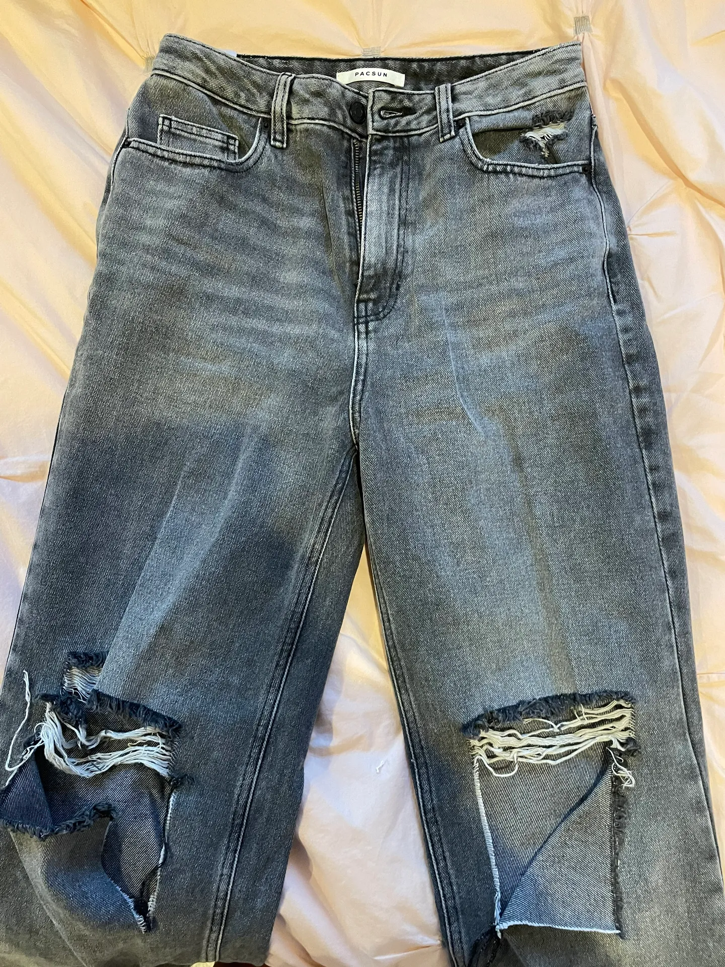 PacSun Ripped Black Boyfriend Jeans - Image 5