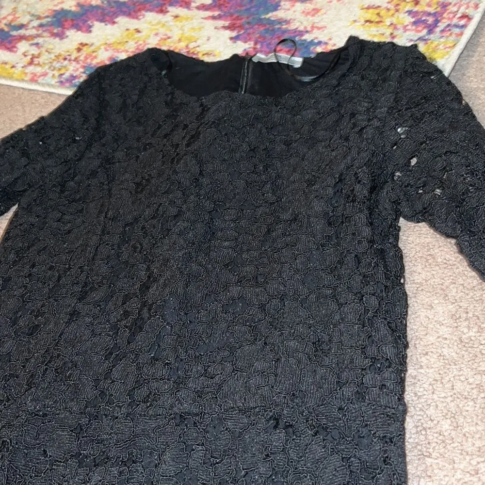 Zara black lace dress M - Image 5