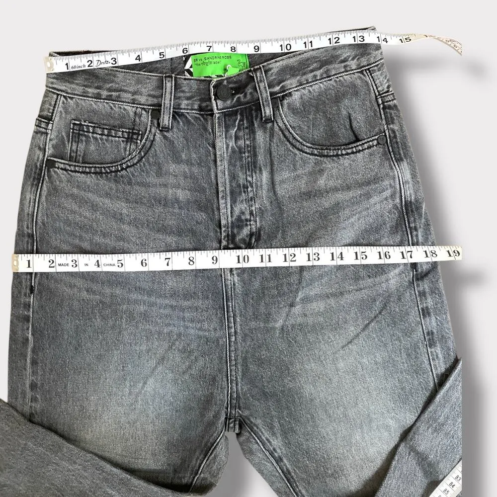 NWT Sandrine Rose The Virgin Label Straight Harem Leg Jeans Silver Womens 24 - Image 5