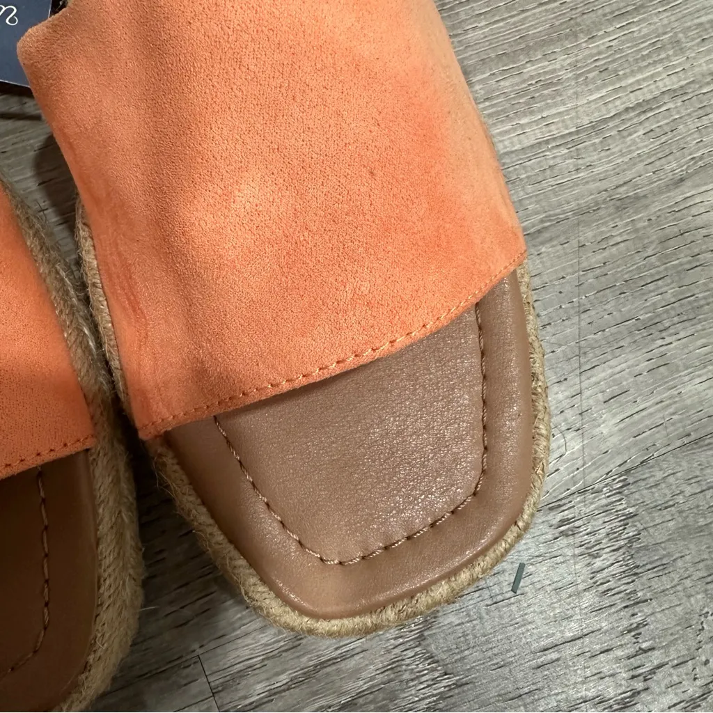 Universal thread Orange Slide Sandals size 11 - Image 5