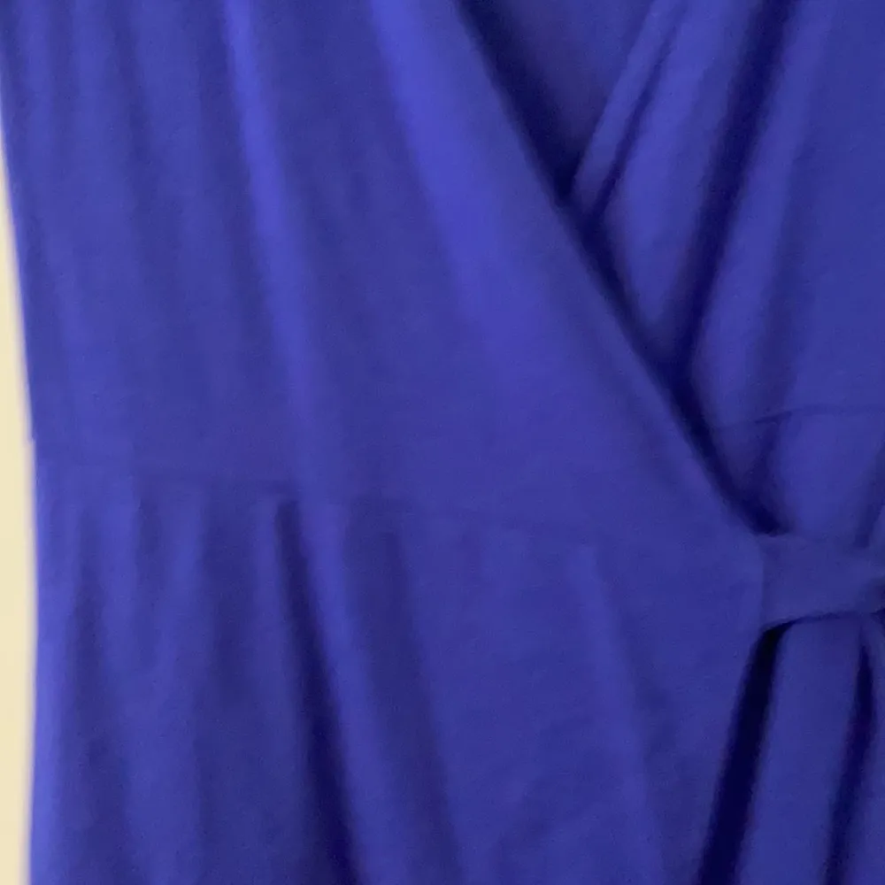 Lands Ends Wrap Dress purple color length 38” bust 32” very soft dress - Image 5