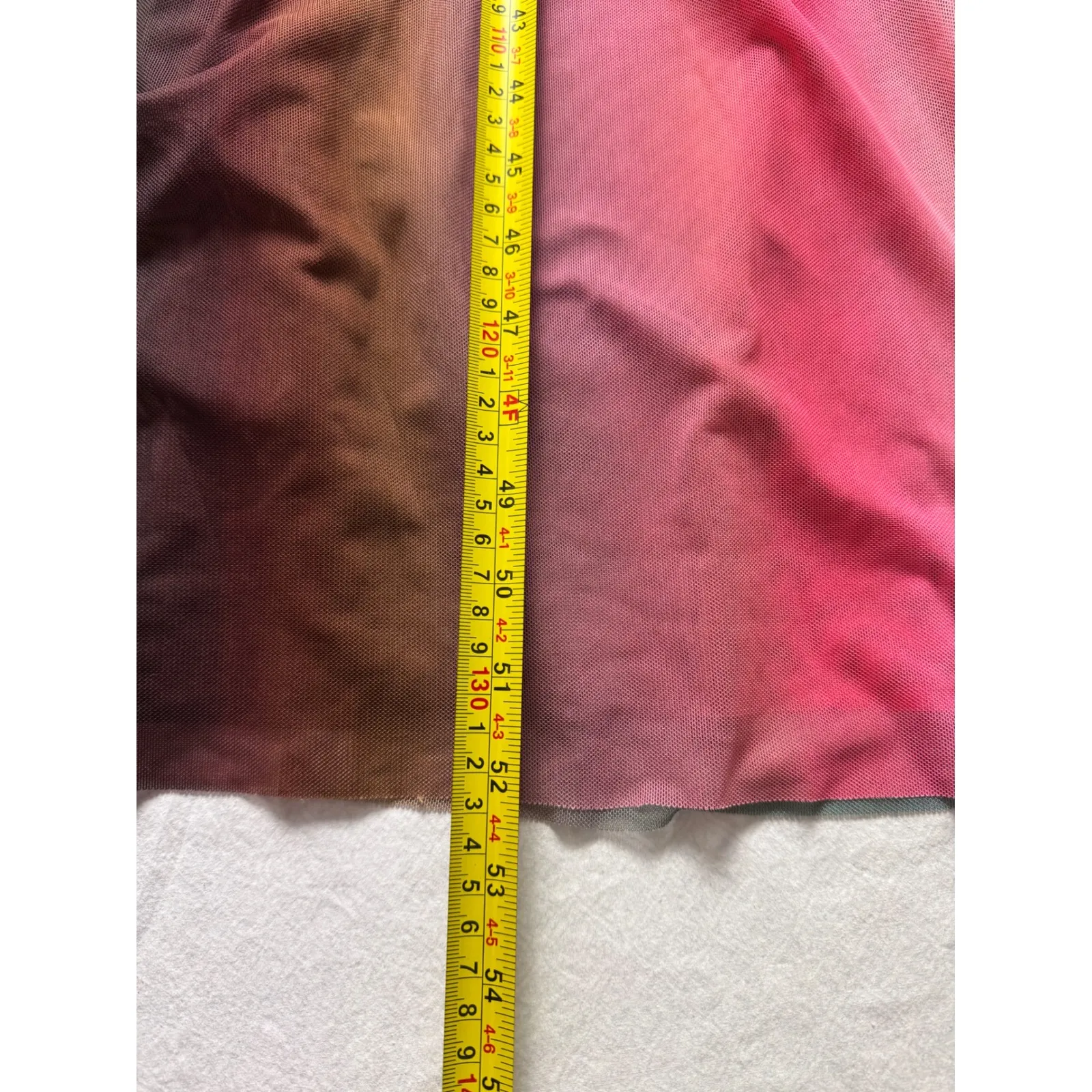 MISA Los Angeles Mesh Ombre Maxi Dress Short Sleeve Sheer dress size xs / s - Image 5