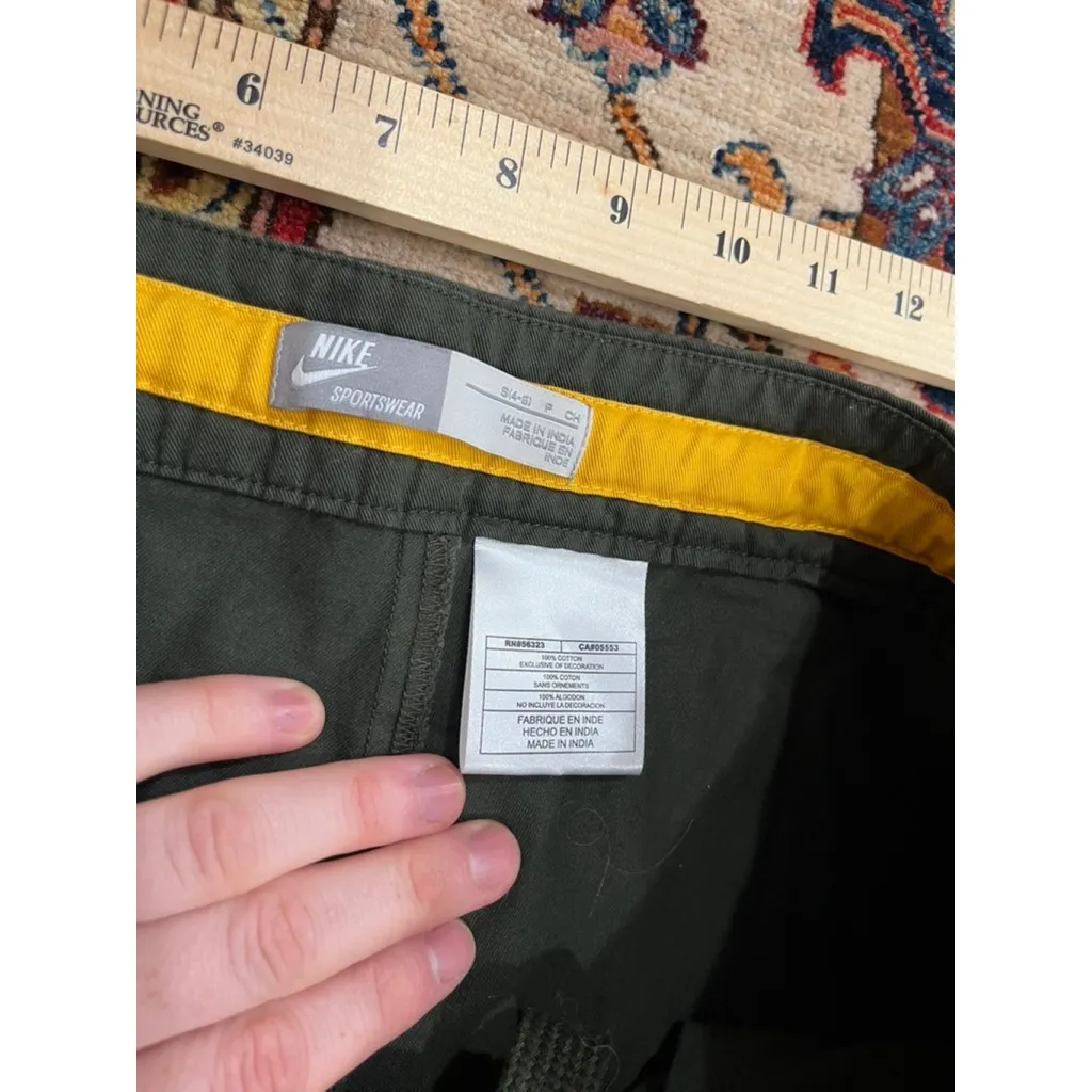 Y2k Nike Sportswear Olive Utility Cargo Pants Women’s Hiking Travel Outdoor - Image 6