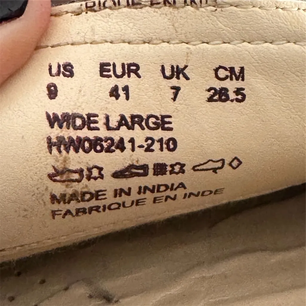 Hush Puppies Women's Brown Leather Loafers Size 9 Casual Slip On - Image 9