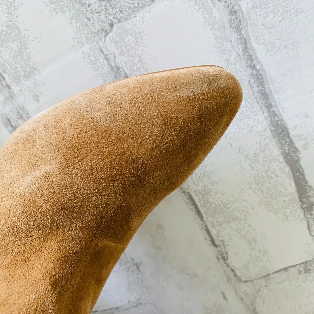 NWOB Anthropologie Silent D Tach Slouchy Suede Ankle Boots Sz 37 (6.5) Brown - Image 12