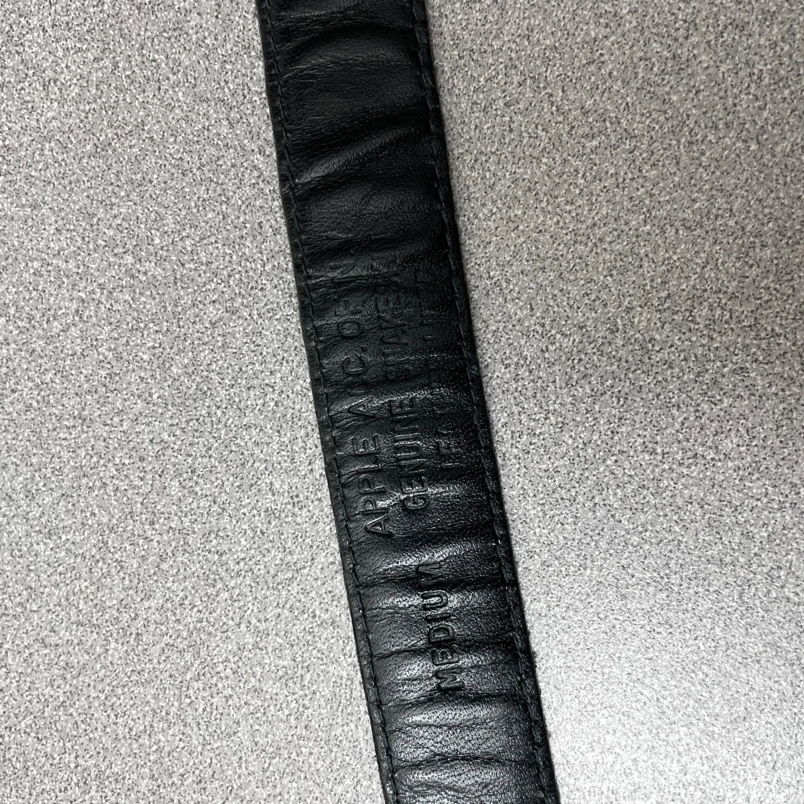 Apple Acc of New York Snakeskin Belt Womens Medium Metal Silver Buckle Heavy 1" Tan - Image 8