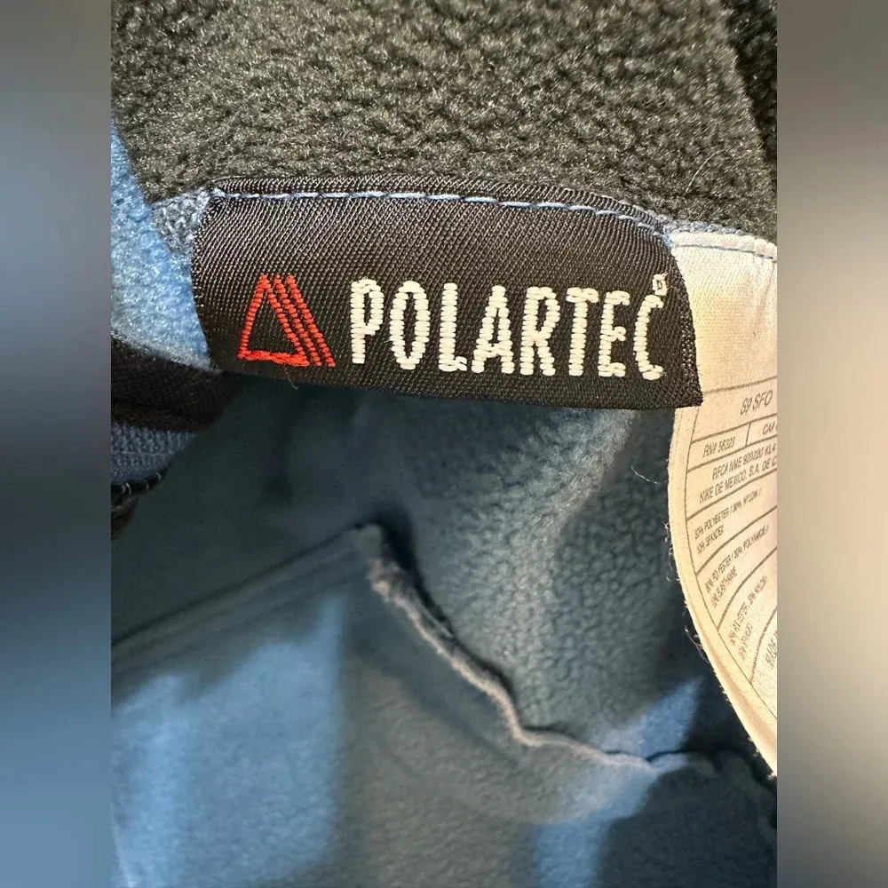 Vintage Nike ACG Thermal Layer 2 Polartec Full Zip Jacket Blue Black Size M - Image 5