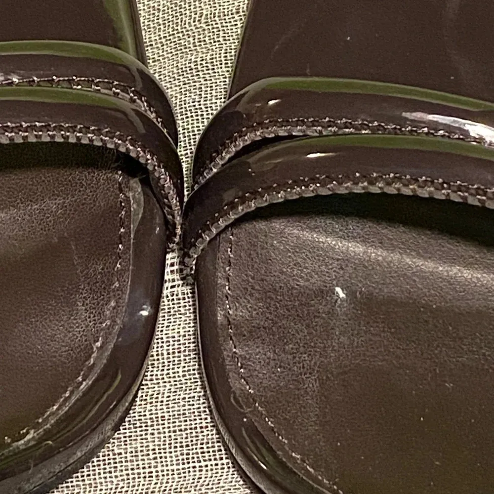 Sam Edelman “Kia” purple strappy heeled sandals. Embossed heel. Size 38.5 - Image 8