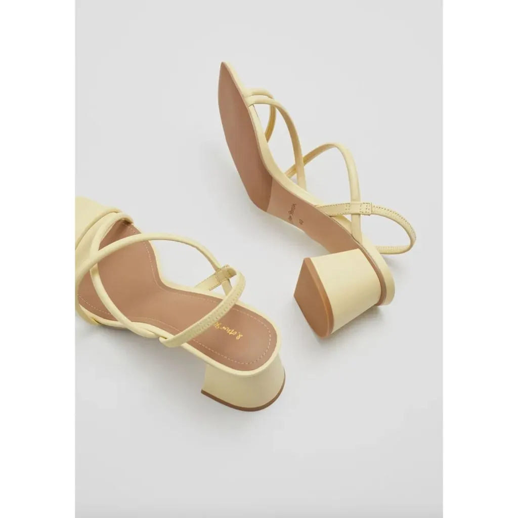 & OTHER STORIES Helena Sandal Yellow Womens Size 35 US 4 - Image 2