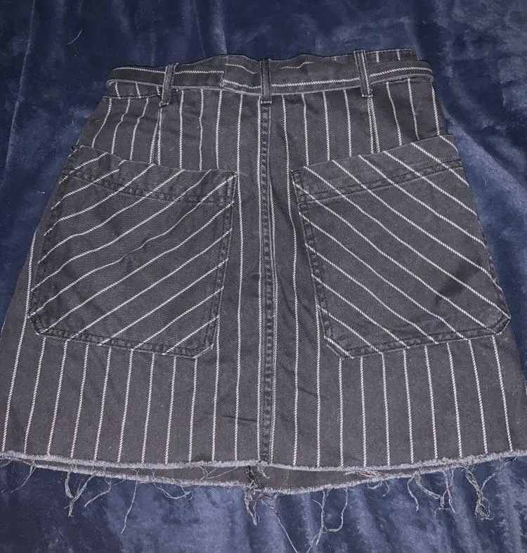 Striped Tie Waist Skirt  - Image 2