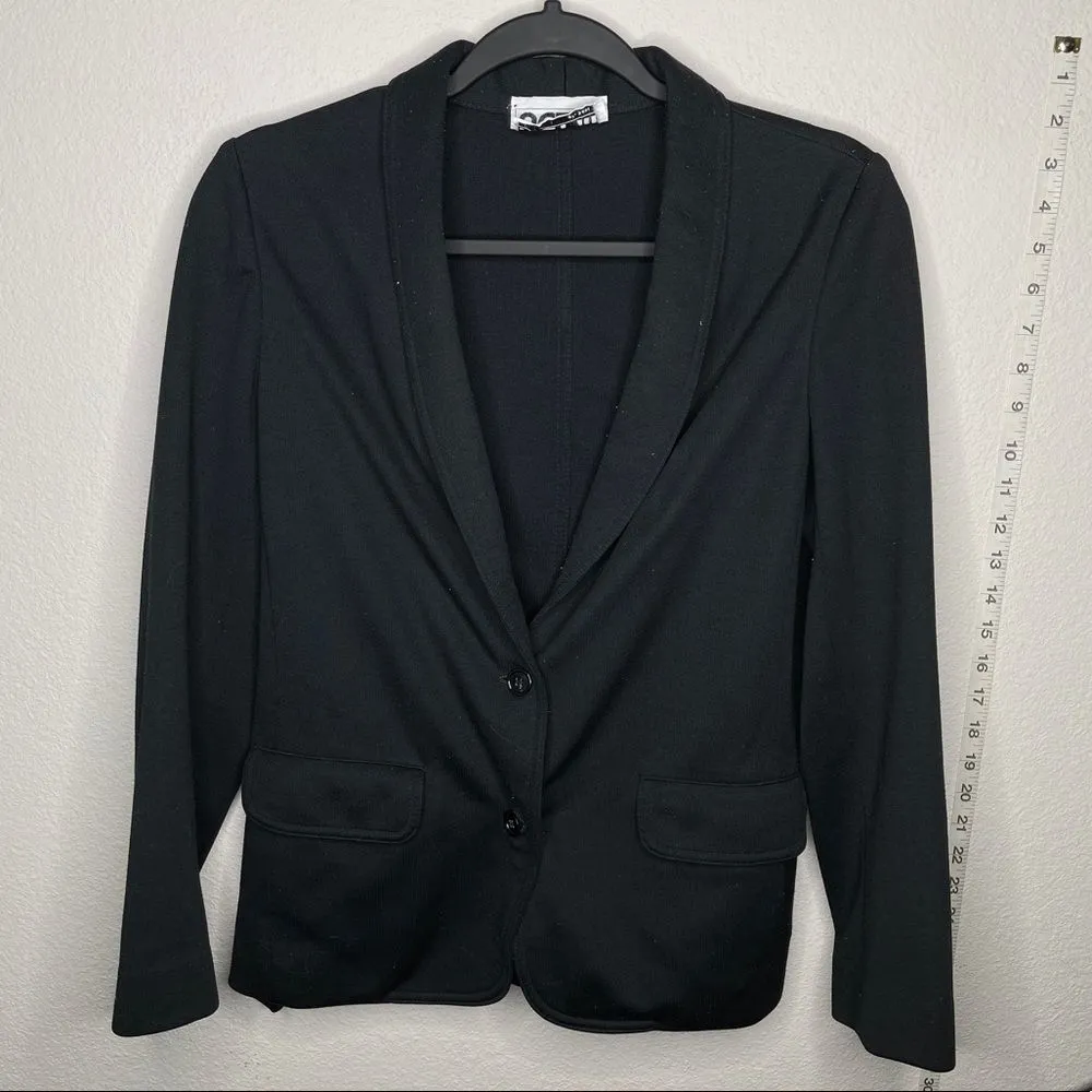 ACT III Vintage Black‎ Blazer Black Size M - Image 5