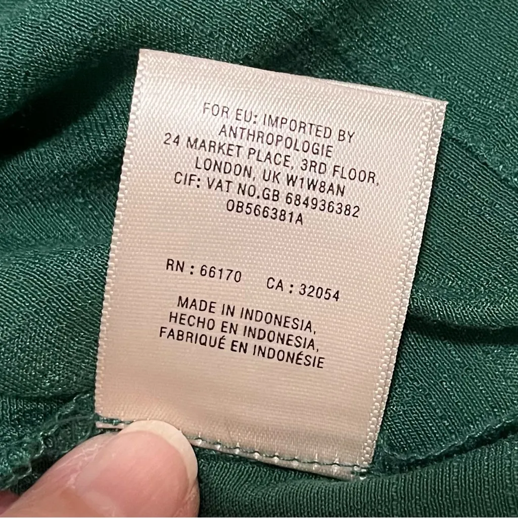 Maeve Emerald Green Sleeveless Blouse Size M - Image 10