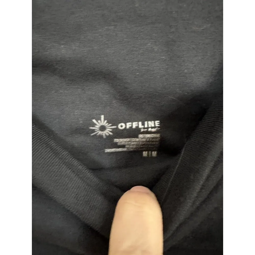 NWOT OFFLINE by AERIE OG Foldover High Waisted Super Flare Leggings Black Medium - Image 10