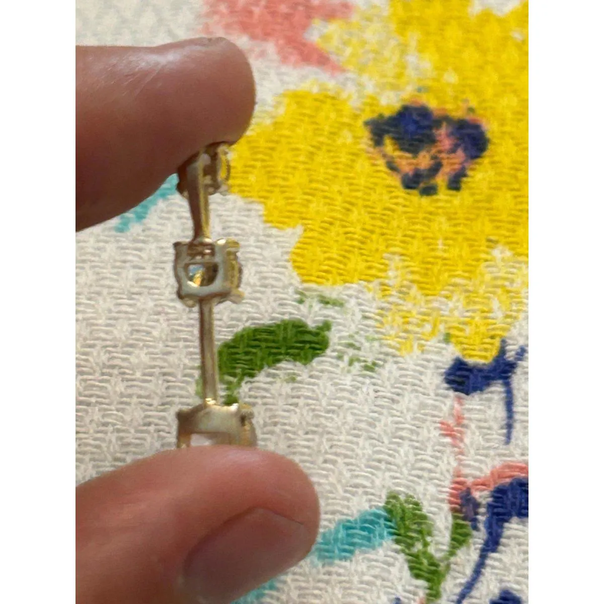 Pendant pendant 925 sterling silver 3 stone white - Image 3