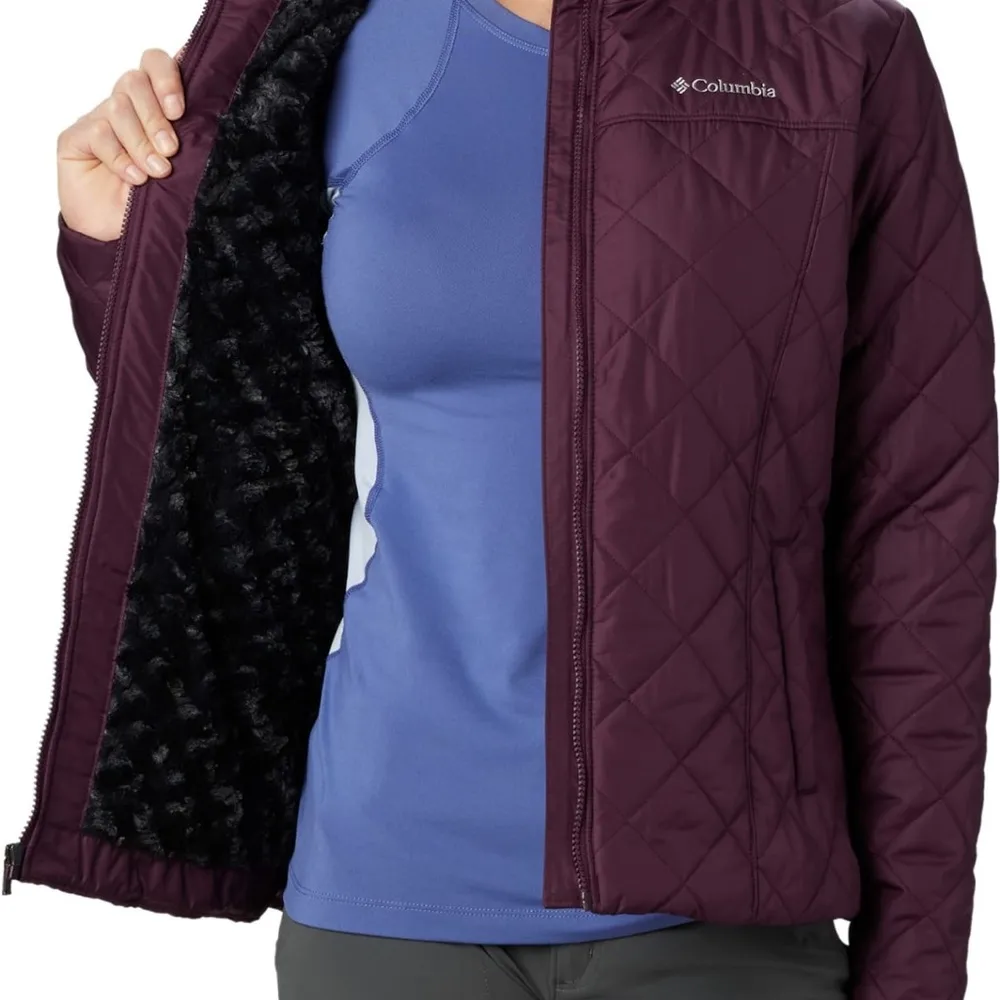 Columbia Copper Crest Hooded Jacket - Medium, Black Cherry - Image 3