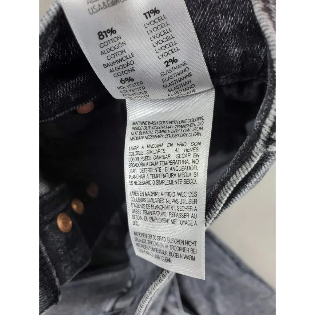 Mother Stunner Jeans Womens 25 Train Stops Faded Black Button Fly Stretch Skinny - Image 8